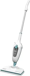 Black+Decker FSM13E1 Steam Mop Basic (Steam Cleaner for Hygienic, Thorough Cleanliness, Removable Handle, Easy to Use, Includes 1 Microfibre Pad), 1300 W