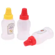 3Pcs Mini Portable Sauce Squeeze Bottle Plastic Sub-Bottling Seasoning Bottle