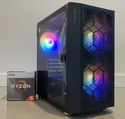 Custom Gaming PC AMD Ryzen 5 5600 Six Core 3.9 GHz, 8GB Memory, 256GB SSD