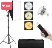 Studio Photography Continuous Lighting Kit 85W Bi-Color Dimmable LED Softbox