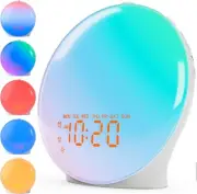 Sunrise Alarm Clock Wake Up Light Alarm Clock for Kids Adults Bedroom Heavy Slee
