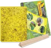20-Pack Fruit Fly Trap, Yellow Sticky Gnat Traps Killer for Indoor/Outdoor Flyin