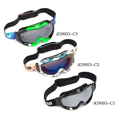 JUST GO Ski Goggles Dual-Layer Lens Anti-Fog 100% UV Filter Snowboard Goggles