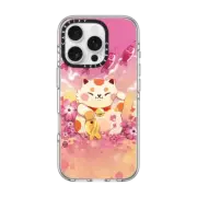 iPhone 16 Pro Clear Case MagSafe Compatible Maneki-Neko by ellievsbear
