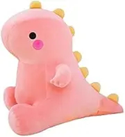 Cute Dinosaur Pillow Decorative Animal Pillow for Bedtime Couch Decor Home Decoration Soft Cushions, Pink (50cm)