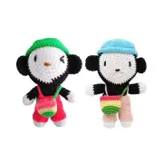 Monkey Crochet Doll Handmade Amigurumi Plush Toy VAC