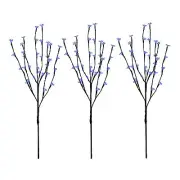 Northlight 3 LED Cherry Blossom Branch Outdoor Artificial Tree 2.5' -Blue Lights