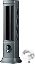 Compact Air Conditioner Fan | Desktop Air Conditioner Fan - Personal Desktop Air Cooler, USB 3 Speed, Automatic Head Mini For Bedroom, Personal For Home