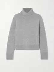 [FRAME] FRAME - Cashmere Turtleneck Sweater - Gray - x large x large Gray