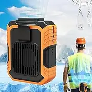 Blue Collar Breeze,Portable Waist Fan, 5000mAh Portable Mini Blue Collar Breeze Fan, Wearable Blue Collar Breeze Ac with 3 Speeds, Belt Fan Clip on Waist Portable Cooling Fan for Outdoor