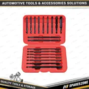 18 Pcs of PK Tool 1/4 Inch Hex Long Shaft Screwdriver Bits Set - 75mm Shaft