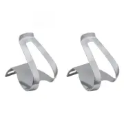 MKS Half Clips Chrome| Intended To Be Used Without Pedal Straps
