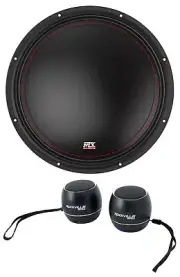 MTX 3512-04 12" 250 Watt RMS SVC 4-ohm Car Audio Subwoofer Sub+Home Speaker
