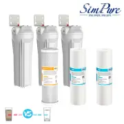 3-Stage 10" Whole House Water Filter Housing System 2* PP Sediment 1* CTO Carbon