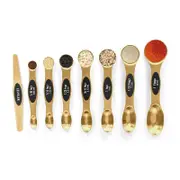 Catzon 8 Pcs Magnetic Measuring Spoons Stainless Steel for Cooking-Gold