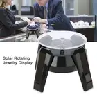 Solar 360 Degrees Rotating Turntable Watch Phone Jewelry Display Stand LED L DSO