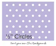 Joanie 1/2" Polka Dot Stencil Circle Background Craft Template DIY Art Signs