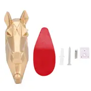Resin Distinctive Style Animal Shape Bathroom Wall Towel Hanging Hook Coat Hat Keys HangerHorse