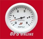 Mercury Marine Diesel Engine Analog Gauge - White - 5K Tachometer 79- 895283A22