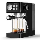 15 Bar Espresso Machines with Milk Frother Steam Wand Black Espresso Coffee Mach