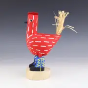 NATIVE AMERICAN NAVAJO FOLK ART CHICKEN WITH BOOTS BY LES HERBERT