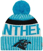 New Era Carolina Panthers Sport Pom Knit Beanie Hat Cap - Team Colors