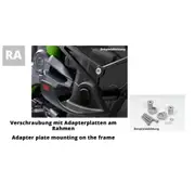 LSL Spare part for Crash-Pad Kit 550Y129.1, YAMAHA MT-09/MT-09 Tracer, silver