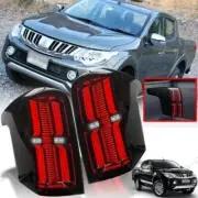 Rear Lights Tail Lamp US Smoke LED Pickup For Mitsubishi L200 Triton 15-18 MQ MR (for: Mitsubishi)