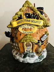 Blue Sky Clayworks Halloween Naked Crows Nightly Candle House Tea Light Goldminc