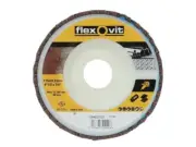 Flexovit - Flap Discs For Angle Grinders 115mm 40g (1) - 63642527525