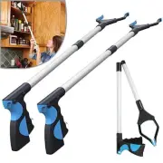 Long Handled Picker, 33" Foldable Rotating Grabber Reacher Gripper Tool, Fish...