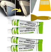 Fiberglass Boat Repair Paste - 4 Pcs XT200 Quick Dry Little Putty with Scraper Kit, Fiberglass Boat Repair Paste, Gelcoat Repair Kit for Boats for Any Surface