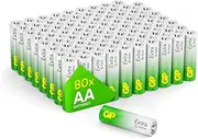 AA Batteries - Set of 80 | GP Extra | AA Alkaline 1.5 V / LR06 Batteries - Long Life