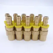 10 Pack Parker Hydraulic Quick Connect Hose Couplings 3/8" Brass PC308-BP