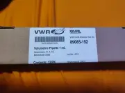 VWR 89085-152 Glass Volumetric Pipette 1mL 12/PK