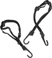 MOLUCKFU 2pcs Elastic Strap for Motorcycle Helmet and Luggage Binding Retractable Bungee Cord with Hooks for Secure Travel and Easy Operation Heavy Duty Design