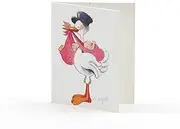 mopec x5810.2 – Card Booklet of a Stork Carrying a Twin Pack of 100 Units