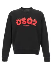 [Dsquared2] Dsquared2-Dsq2 Felpe Nero-Uomo M