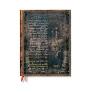 2025 Diary Paperblanks Michelangelo, Handwriting Hardcover Ultra Week to View Ve