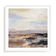 Artey | Road at Dusk II - Framed Print - White Frame - 90 x 90cm
