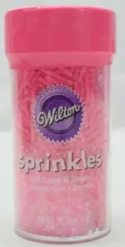 Wilton Sprinkles, Pink Sugar & Jimmies, 2.5 oz. each - 8 Pack