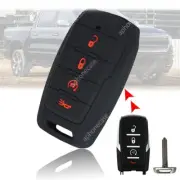 Remote Key Fob Case For Dodge RAM 1500 2019-22 Silicone Key Protector Case Cover