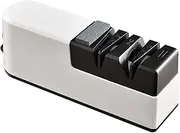 Knife Sharpener, Professional Electric Knife Sharpener for Home Use, Professional Cutter Sharpener with 4 Sharpening Stages, Automatic Cutter and Scissors Sharpener for Kitchen and Home Accessories