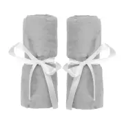 Fitted Sheets for Bassinet & Bedside Sleeper (2-Pack) - Ultra-Breathable, Washab