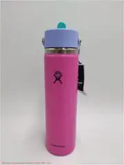 Hydro Flask 24oz Wide Mouth Flex Straw Water Bottle Holiday Punch SEE DETAILS