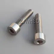 2pcs M7 x 30 mm Titanium Ti Screw Bolt Allen Hex Socket Cap Head