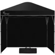 RED TRACK 3x3m Ultra Compact Folding Gazebo, Walls, Carry bag, Portable Outdoor Popup Marquee for Camping Beach, Black