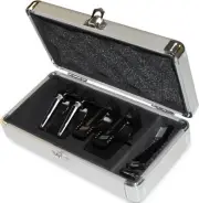 Odyssey KCC4PR2SL Krom Series PRO2 Quad Turntable Cartridge Case - Silver