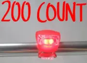 200 RED Bulk Bike Lights LED Back Rear Tail Safety Taillight Cycling Bicycle