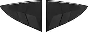 Compatible For Tesla Model Y 2021 Blinds Decoration Rear Triangular Window Spoiler Louver Shutter Cover Deflector Accessories(Black)